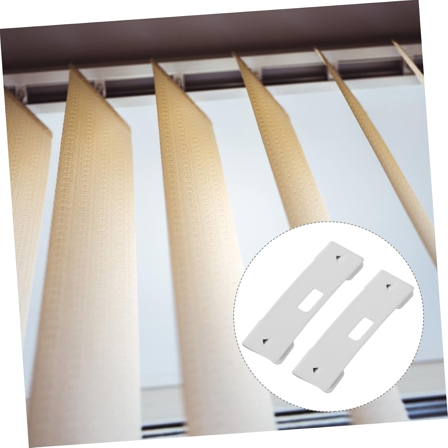 3sets Vertical Blind Repair Vane Savers Metal Blind Repair Vane Saver Clip for Fixer Tabs 6pcs*3