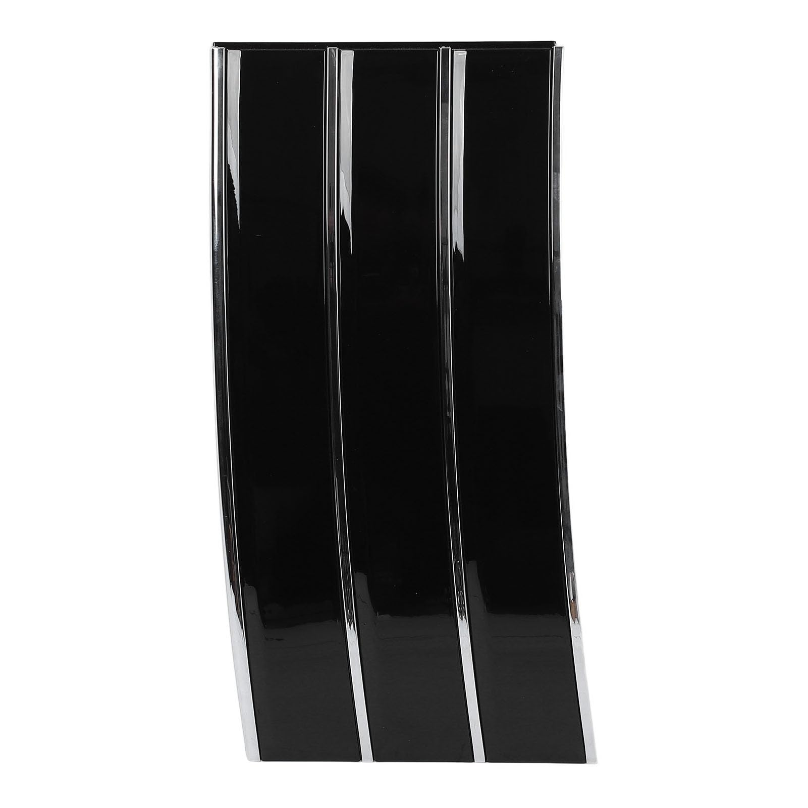 Rejilla de Ventilación para Guardabarros, Decoración Exterior, Rejilla de Ventilación Lateral para Carrocería, Reemplazo Directo, Reduce la Resistencia Al Viento con Tira Cromada