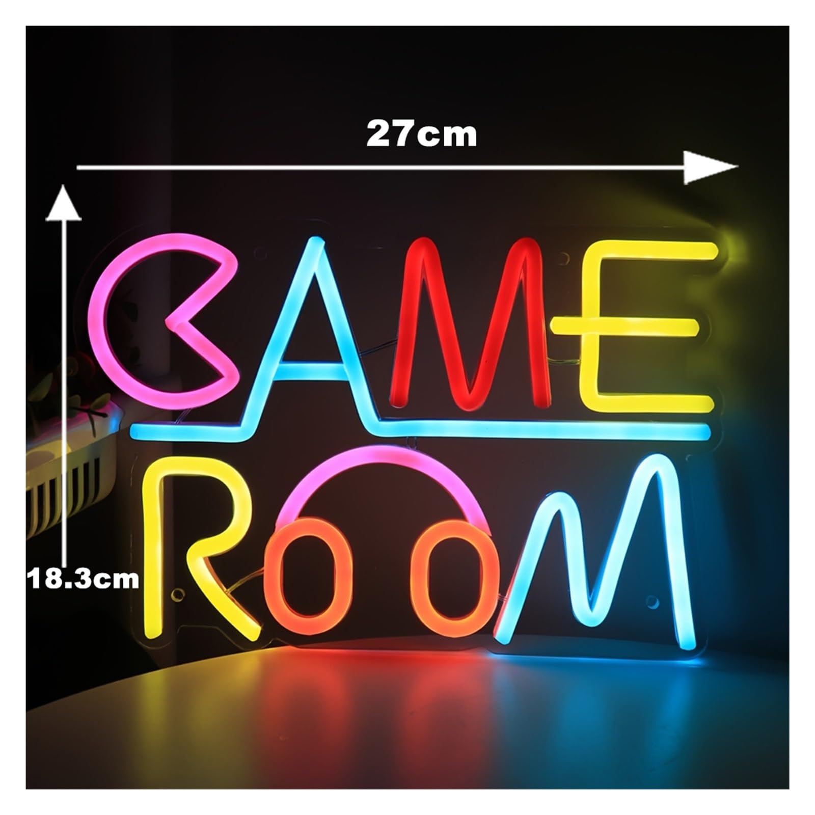 Luce al neon Insegna al neon per sala giochi per regali per feste Gamer Zone Luci per decorazioni da parete per camera letto