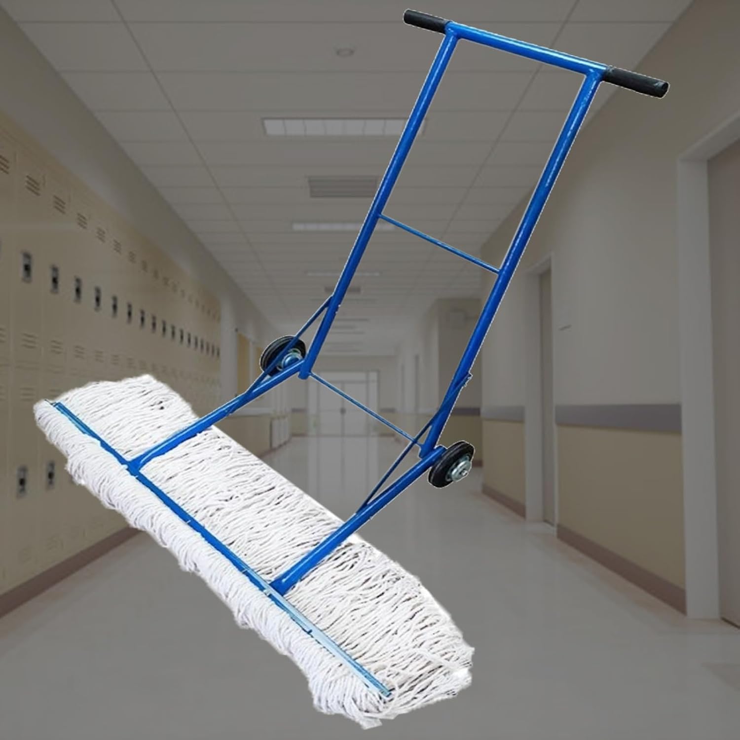 Tennis Court Squeegee Sweeper, Movable Parking Lot Water Eliminator for Shopping Mall/Basketball Field, Professional Surface Water Remover Sweeper(Mop Width 37.8in)