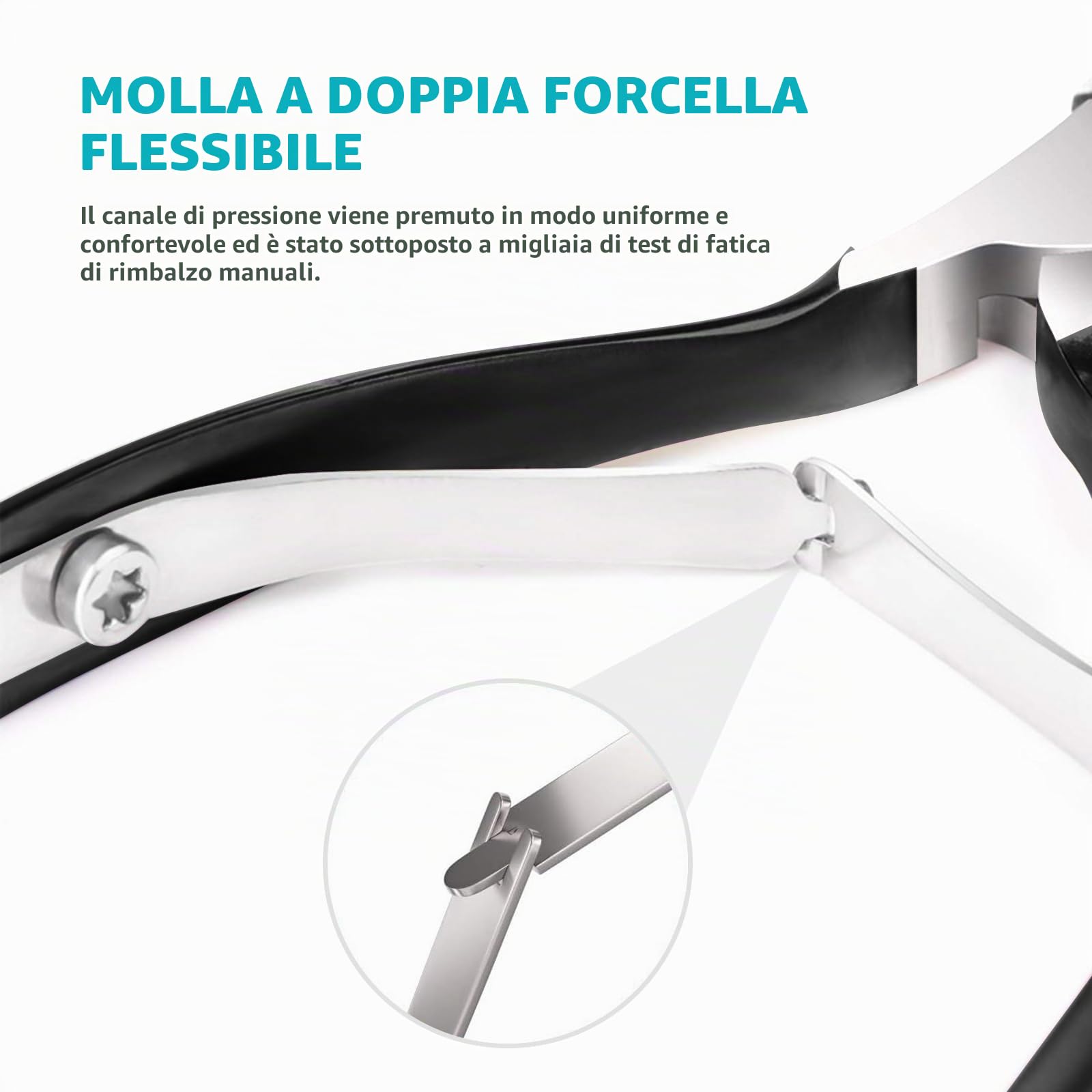 RONAVO Cuticola e Ricrescita Cuticole,4 in 1 Strumenti per Pedicure Manicure,con Forbicine per cuticole,Pelle Morta Remover Forchette, Spingi Cuticole a Doppia Testa,Nano Buffer Per Unghie in Vetro