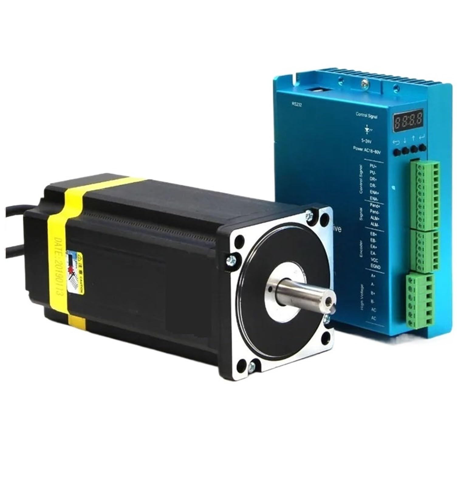 mXCDtRptJ Nema34 stepper servo closed-loop motor + Digital display drive set 12.5N.m with encoder 1000 line