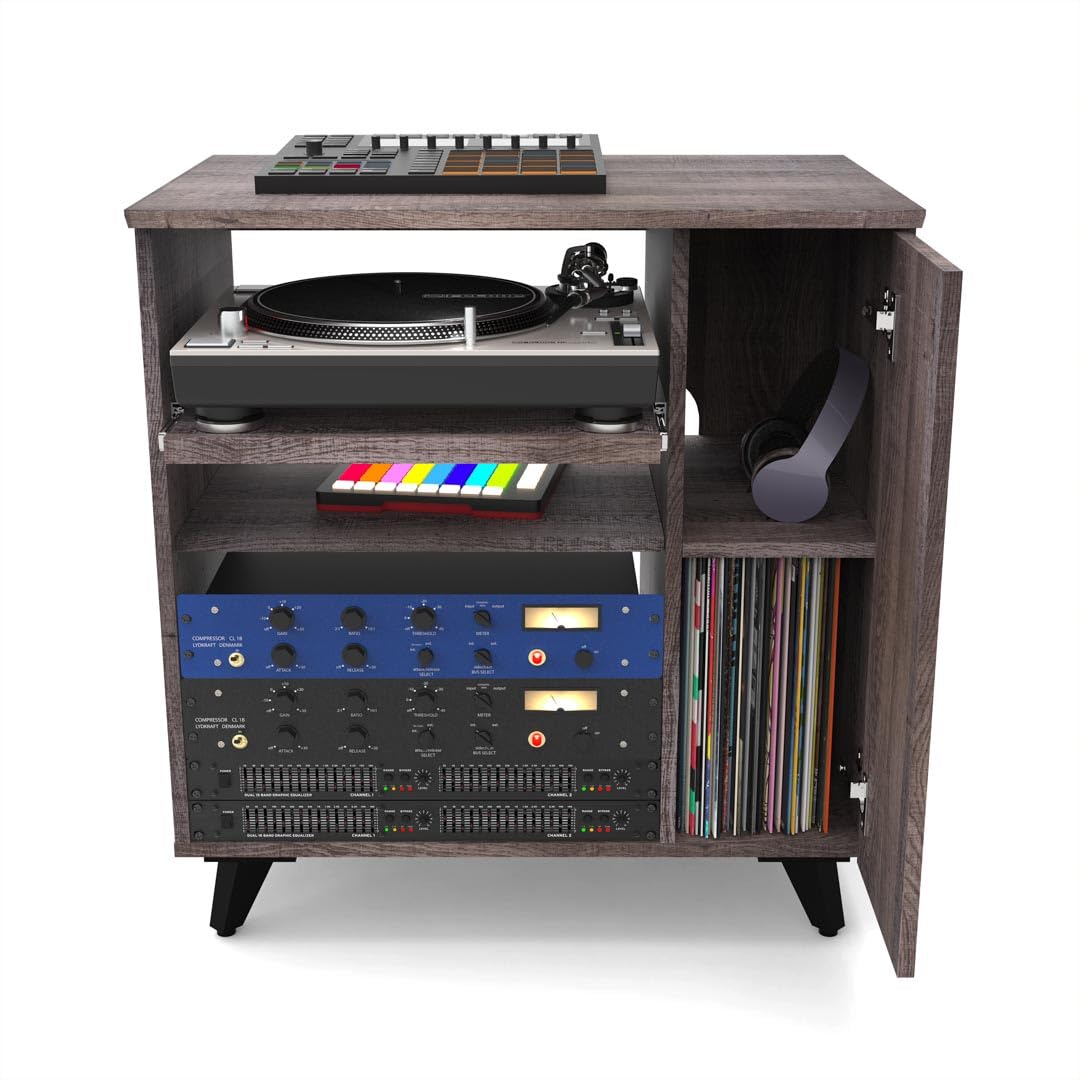 Glorious Modular Side Rack Walnut - Extension de Rack de Studio pour Les séries Sound Desk et Workbench