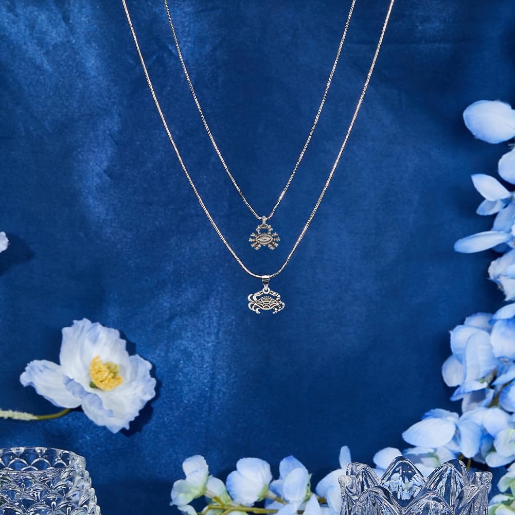 DICOSMETIC 80Pcs 8 Styles Crab Charms Alloy Tibetan Pendants Marine Charms Bulk for DIY Necklace Jewelry Making, Hole: 1.6-2mm - Image 4