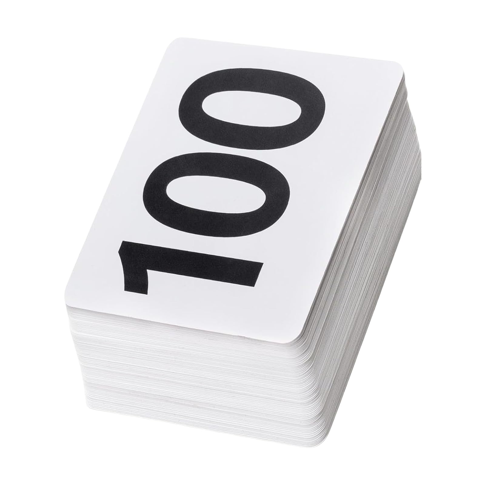 Msioytog 1 To 100 Sided Number Cards For Event Planners And Educators Clear Print Seating Cards Party Seating Arrangement Supplies Wedding Table Numbers