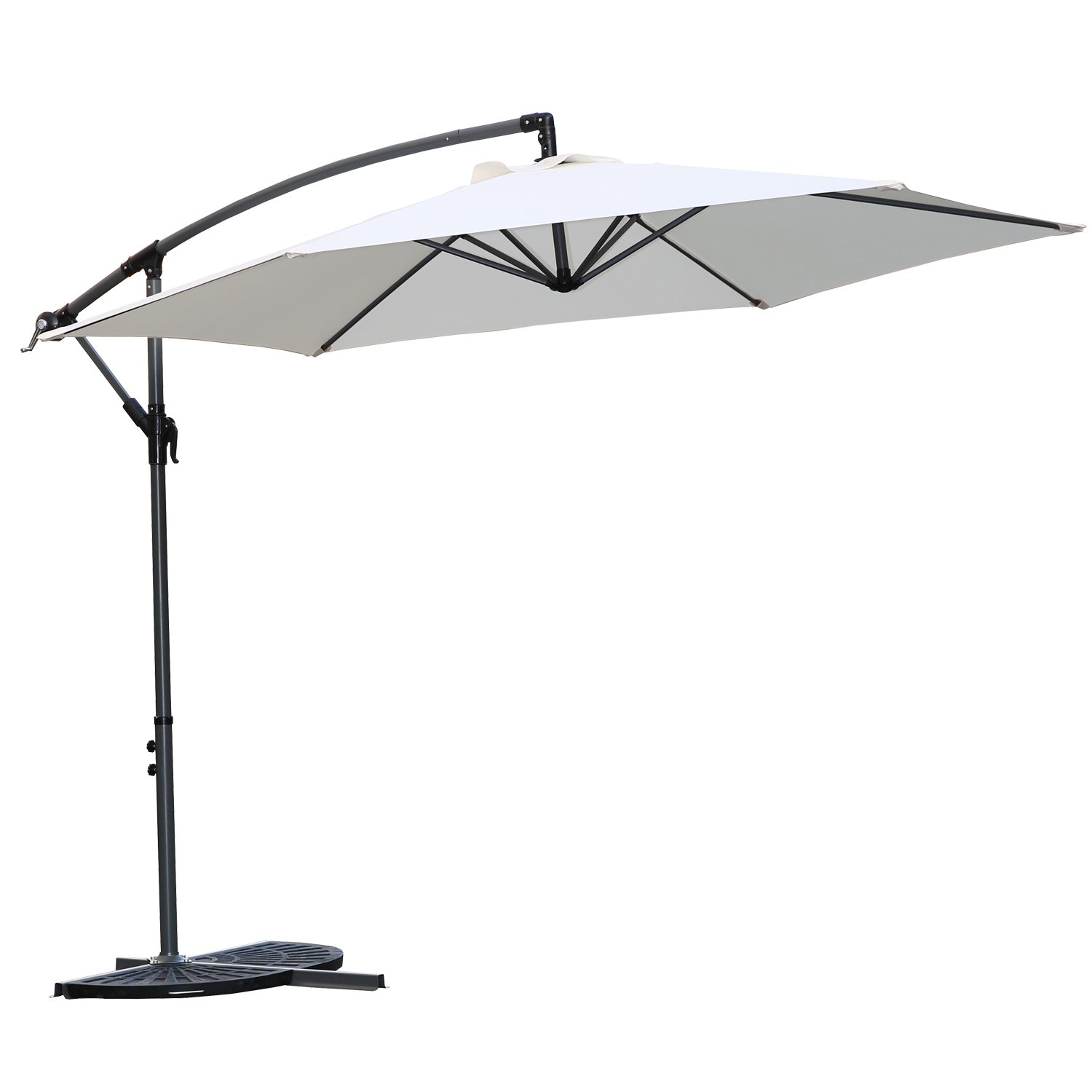 Angel Living 3M Jardin Cantilever Sombrilla Patio Exterior Paraguas Colgando Banana Sun Shade