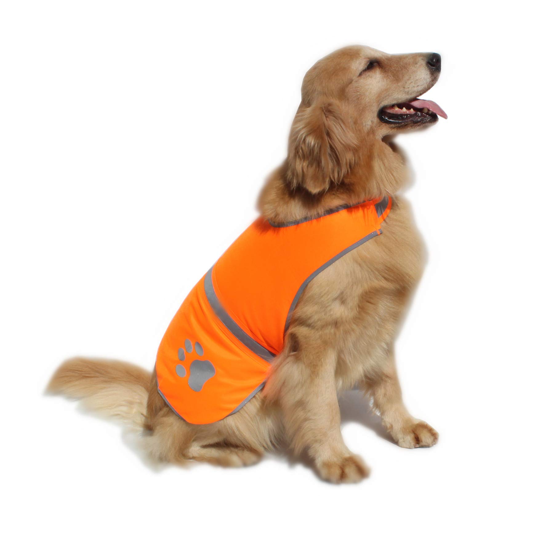 Chaleco Reflectante de Seguridad para Perro, Alta Visibilidad para Caminar, Correr, Senderismo para Mantener a los Perros visibles y Seguros de los Coches y Accidentes de Caza