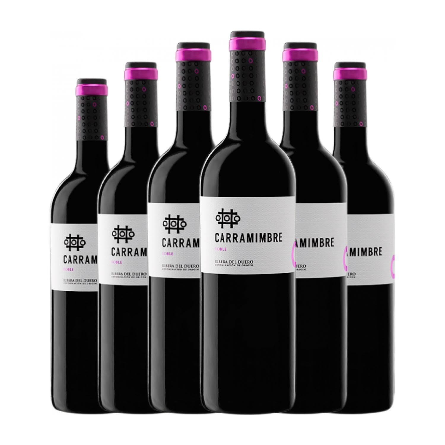 Carramimbre Ribera del Duero Roble 75 cl Vino tinto (Caja de 6 Botellas de 75 cl)