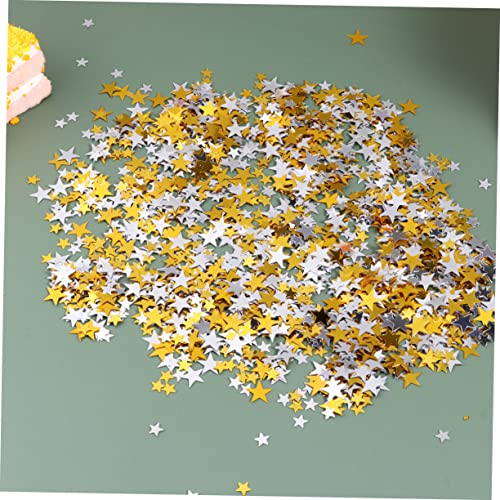 Coolhiya 08173855JK62 1 Pack Table Confetti Floating Shelf Pink Glitter Decor Wedding Decoration Scrapbook Embellishments Metallic Star Graduation Confetti Gold Star Confetti Wedding Confetti Silver thumb #6