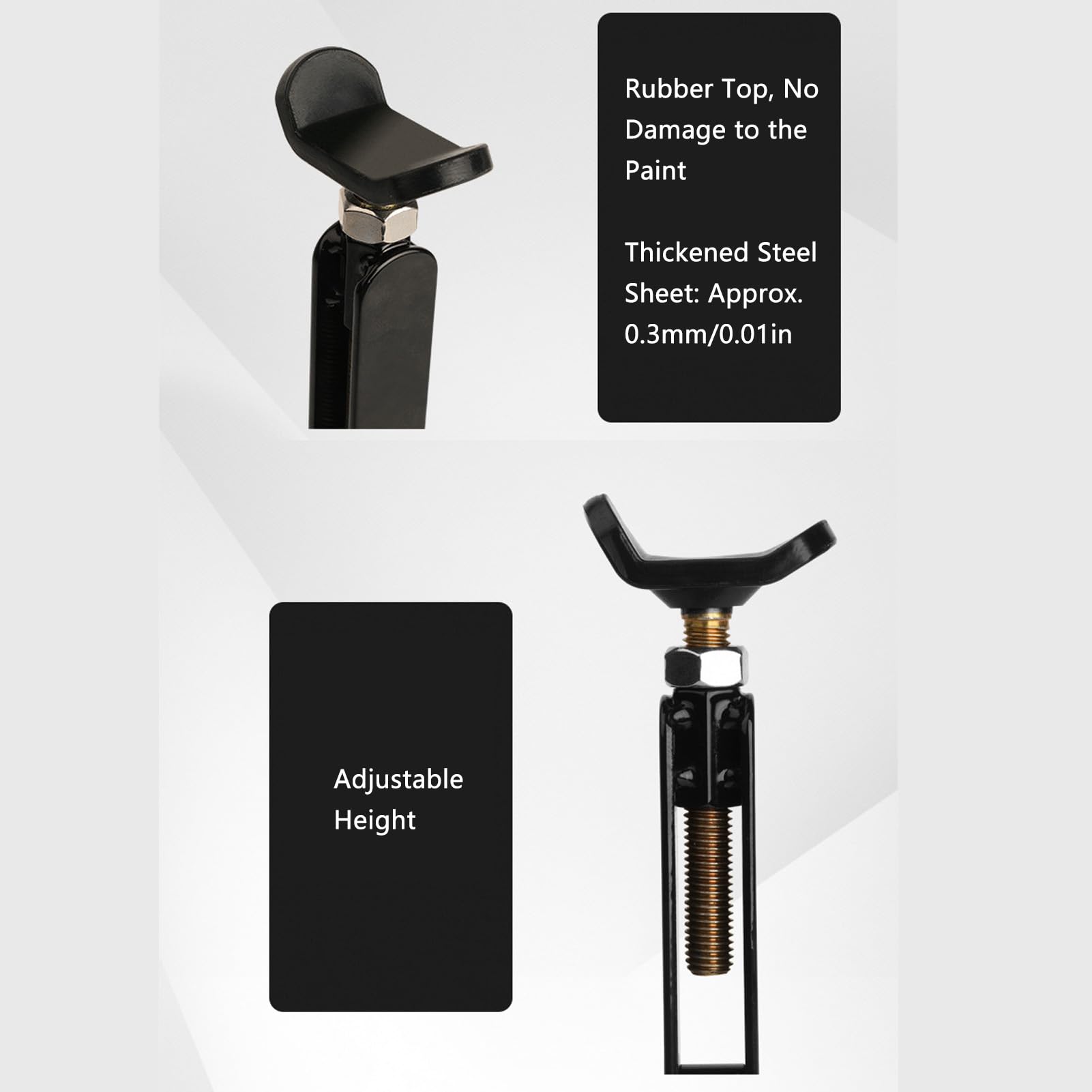 Tissting Hausseur Moto, Support de Levage Réglable Portable avec Courroie Sécurité et Surface Caoutchouc, Capacité 400kg, pour Entretien Nettoyage Chaîne Moto