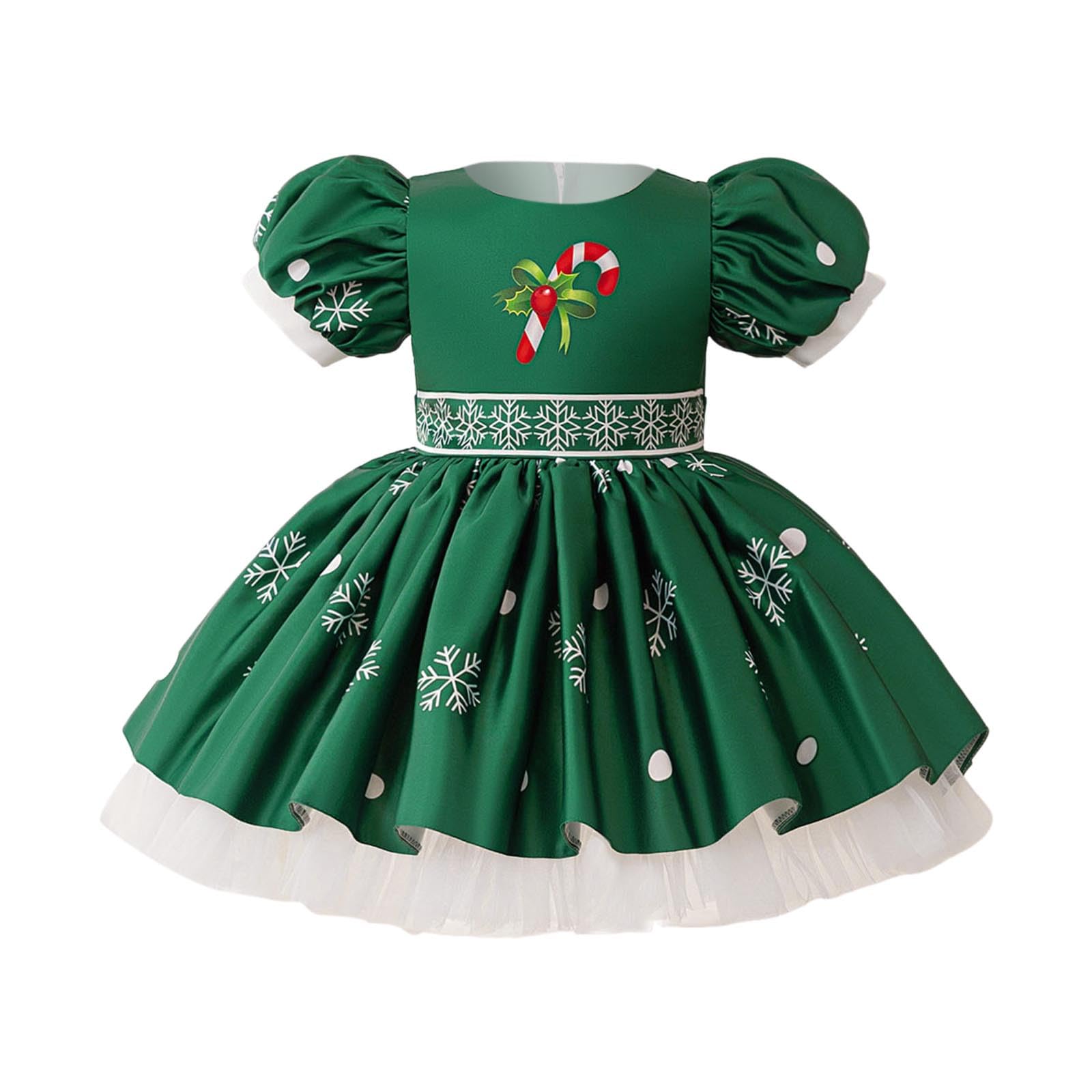 Cokbyavla Newborn Baby Girl Dress, Christmas Dress Baby Girl 12-18 Months My First New Year Clothes Newborn Infant Santa Claus Romper Kids Sweatshirts Bulk Toddler 2-3 Years