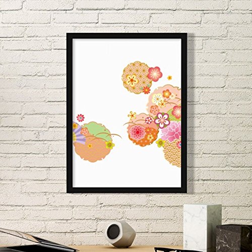 Impression d'art pliage sakura géométrique petit format pour stickers muraux - 2