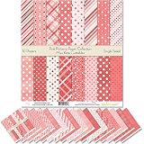 Pattern Paper Pack - Pink Patterns - Scrapbook Premium Specialty Paper Single-Sided 12"x12" Collection Includes 16 Sheets - by Miss Kate Cuttables