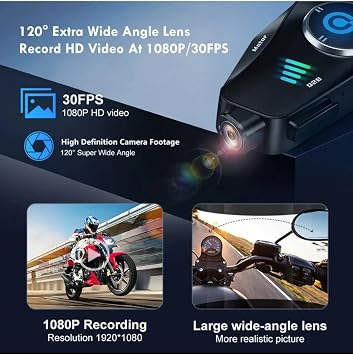 Q28 Motorcycle Helmet Bluetooth Headset 1080p Camera Intercom Headset Waterproof Intercom