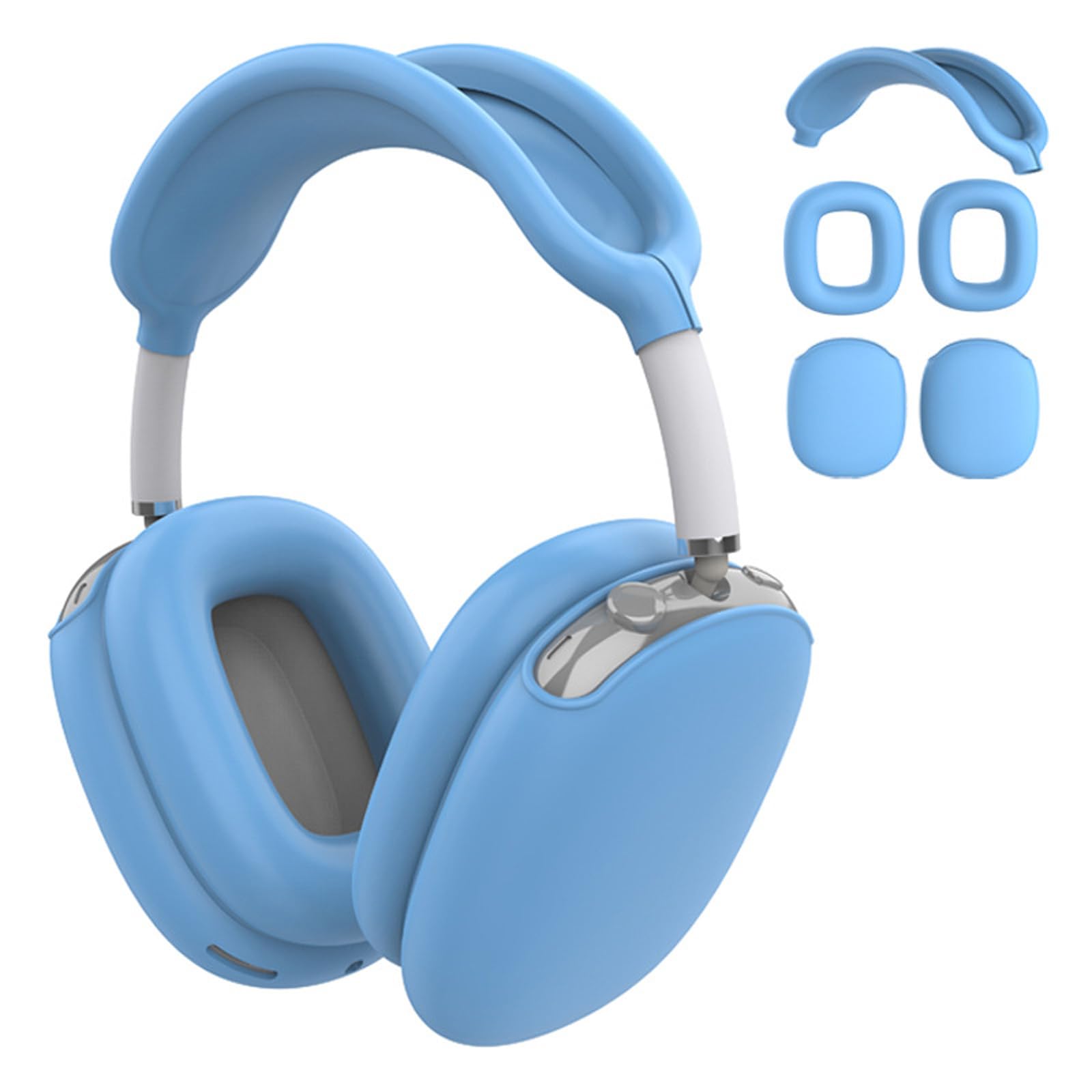 Tsophreniq Protective Sleeves for Headphones Featuring AntiScratch Materials Earpads Cover Headband Cover Sleeves Silicone Case