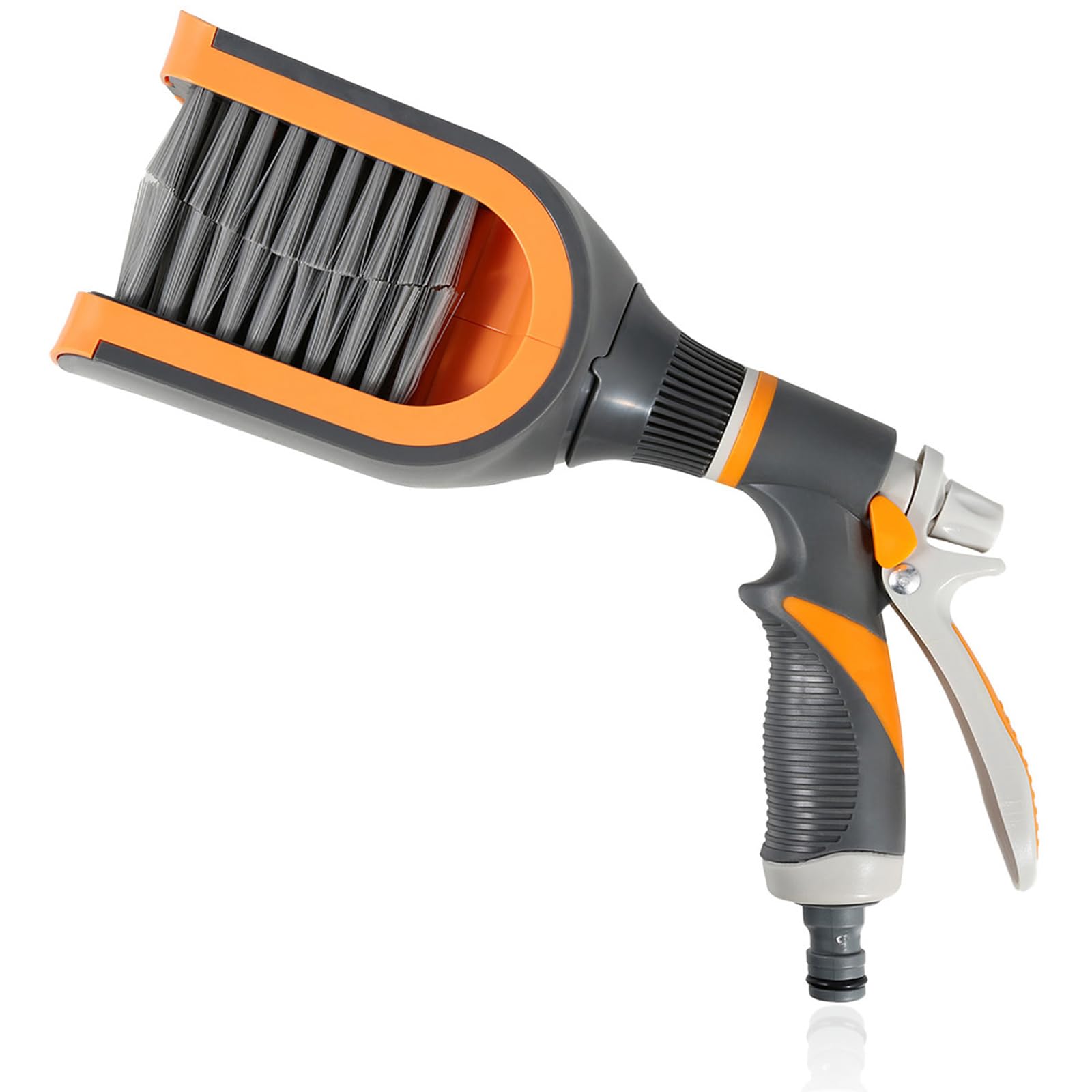 Pistolet do Mycia z Obrotową Głowicą Szczotki, Wymienną Szczotką i Kontrolą Przepływu Wody, PP/ABS/TPE, 9x5 cmShutter cleaning brush