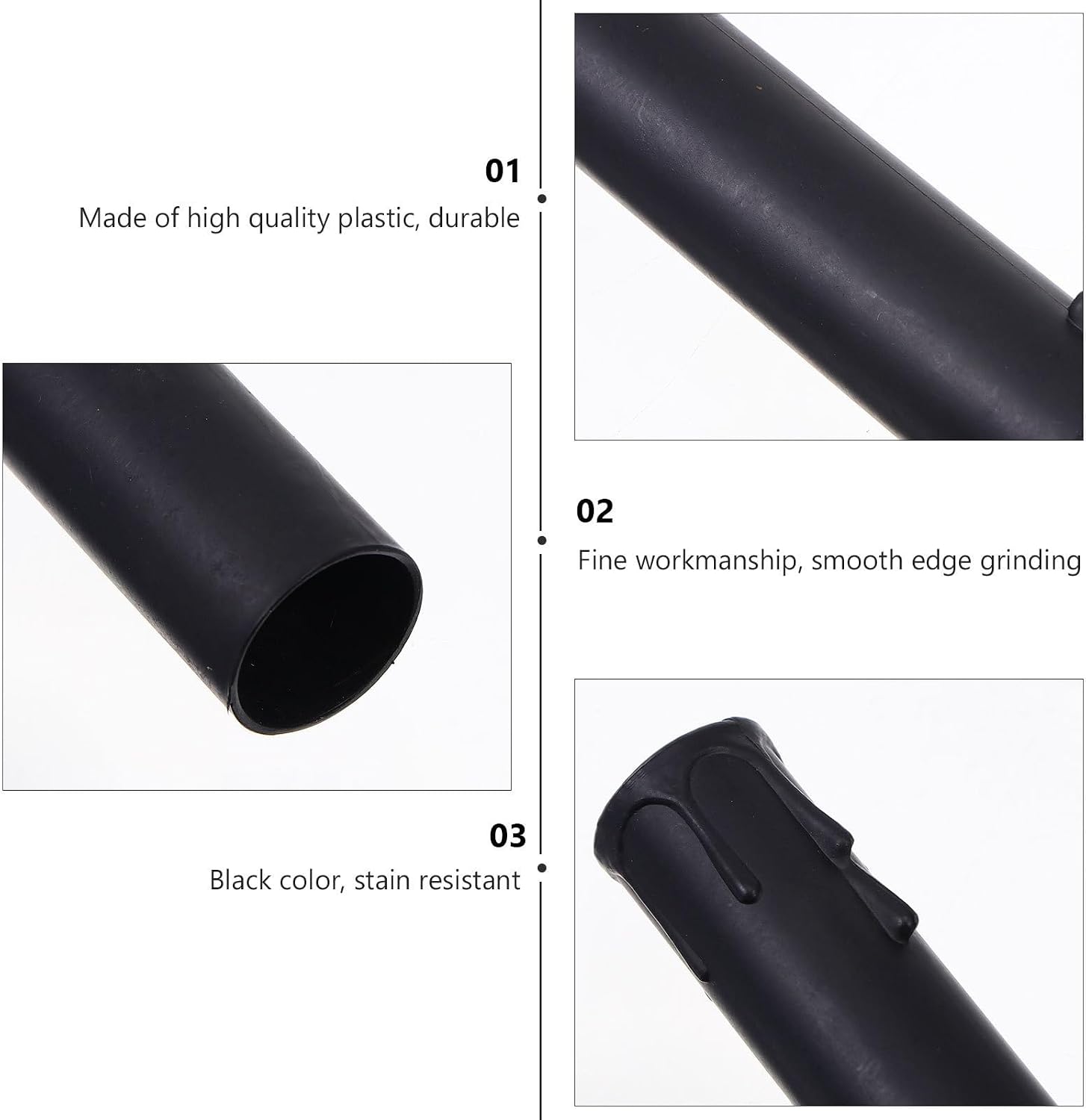 20pcs Chandelier Socket Covers E12 Plastic Black Candle Look Sleeves | Wax Drop Design, Fire Retardant, for Bulb and Socket Fit, Older Fixtures