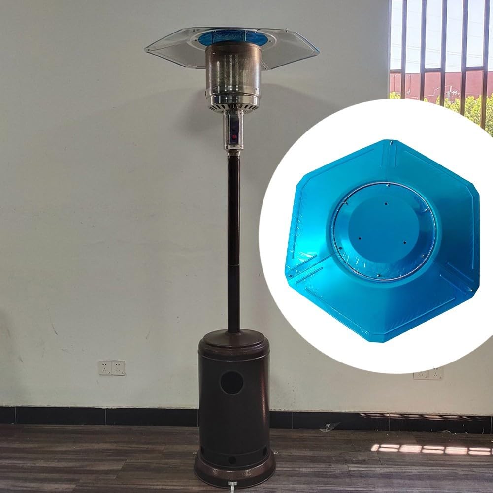 Alu Wärmereflektor 86cm Sechseck Patioheizer | Rostfreies Aluminium, 86cm Durchmesser, sechseckiges Design, verbessert Wärmeverteilung, langlebig