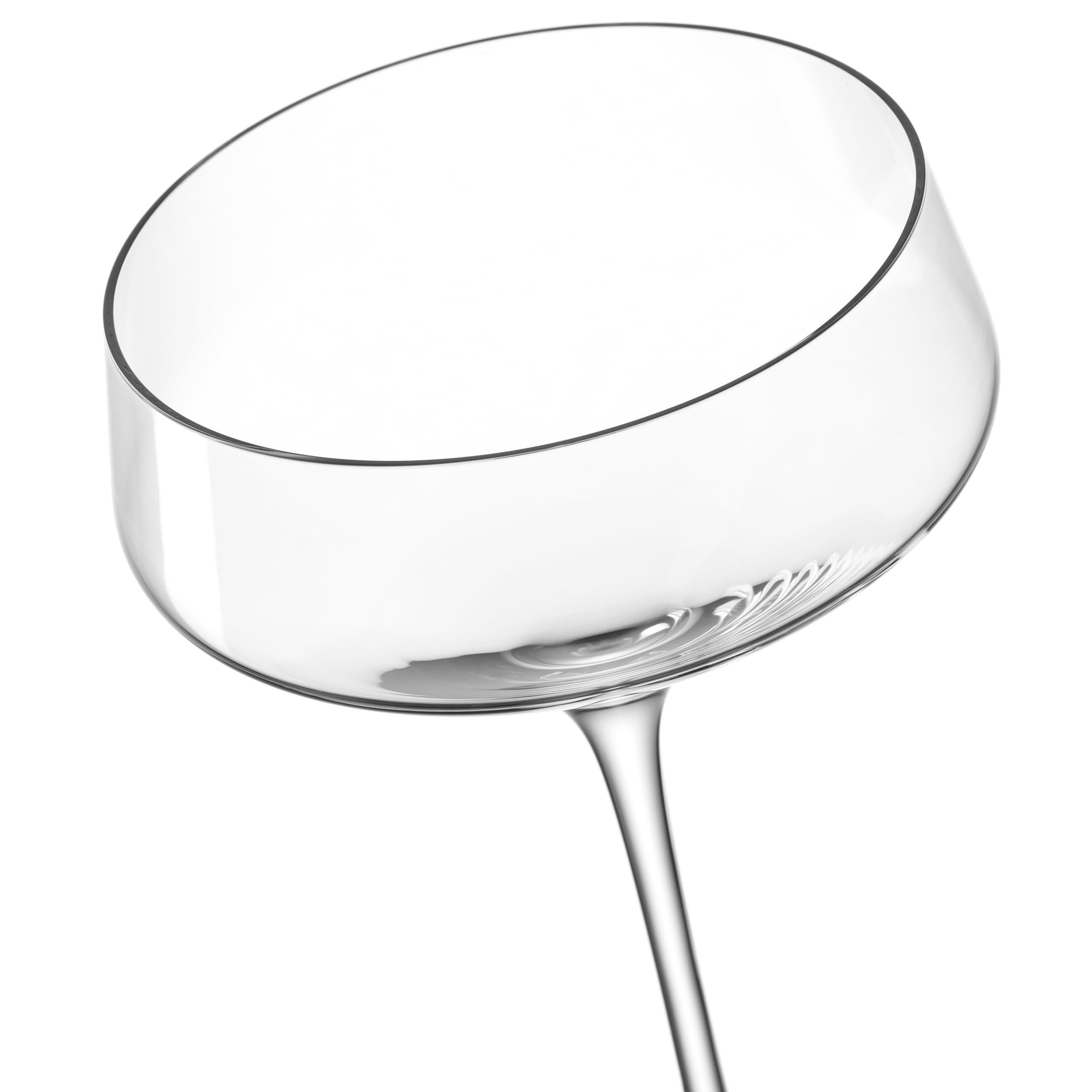 LEONARDO HOME PUCCINI Lot de 6 coupes à champagne • Verre à cocktail • Verre à champagne • Forme classique • Design élégant • Idéal pour l'apéritif et le dessert • Passe au lave-vaisselle • 350 ml