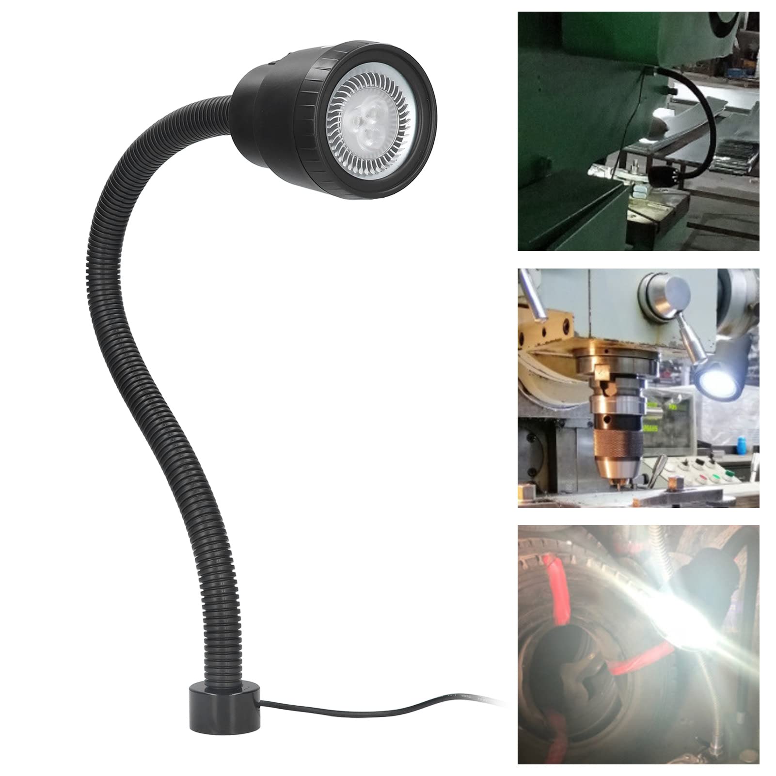 Led Magnetic Machine Work Light, Led Machine Tool Work Light 3w Led Strong Magnet  Base Light Universal Hose Lathe Light 24v, Lighting \u0026 Ceiling Fans –  BigaMart, image size:1601x1601