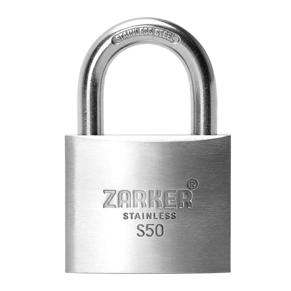 ZARKER ステンレススチール製防錆南京錠、コンテナ倉庫、外部車両 Amazon.co.jp: ZARKER ザーカー ステンレススチール製防錆南京錠