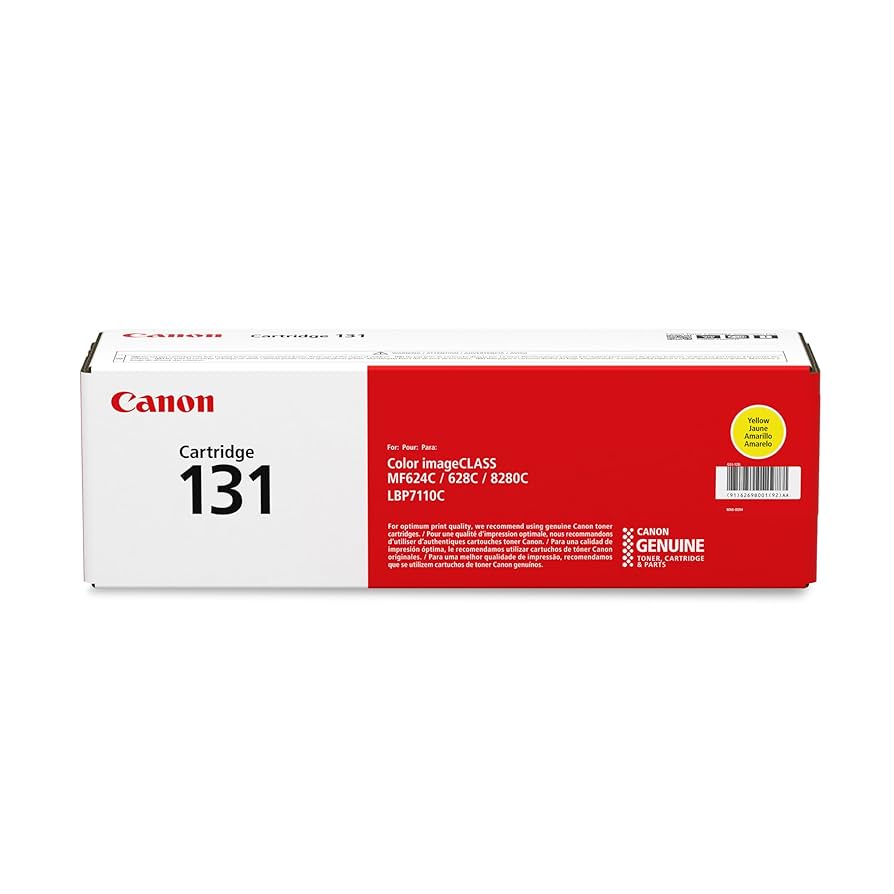 Amazon.com: Canon Genuine 131 Yellow Toner Cartridge