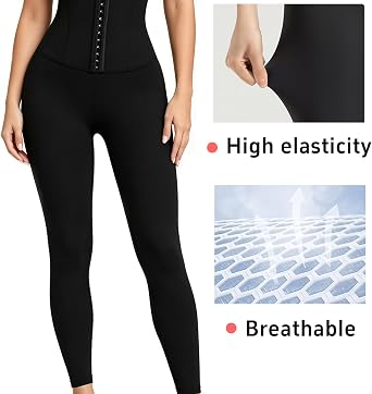 High Waist Tummy Control Yoga Pants Compression Leggings for Women Black Workout Butt Lifting Gym Scrunch Waist Trainer