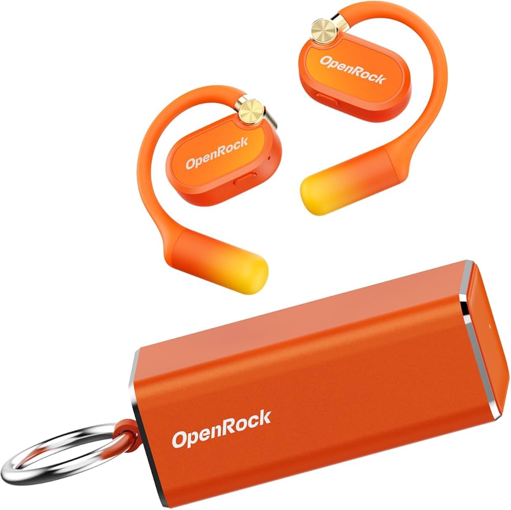 イヤホン OpenRock X Amazon.com: OpenRock X Open-Ear Headphones, Upgraded Silicone
