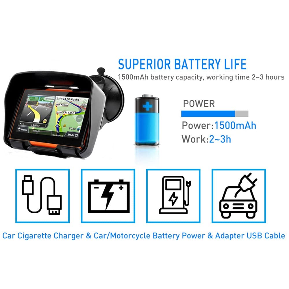 Amazon.co.jp: オートバイ用GPSナビゲーション、4.3インチタッチ