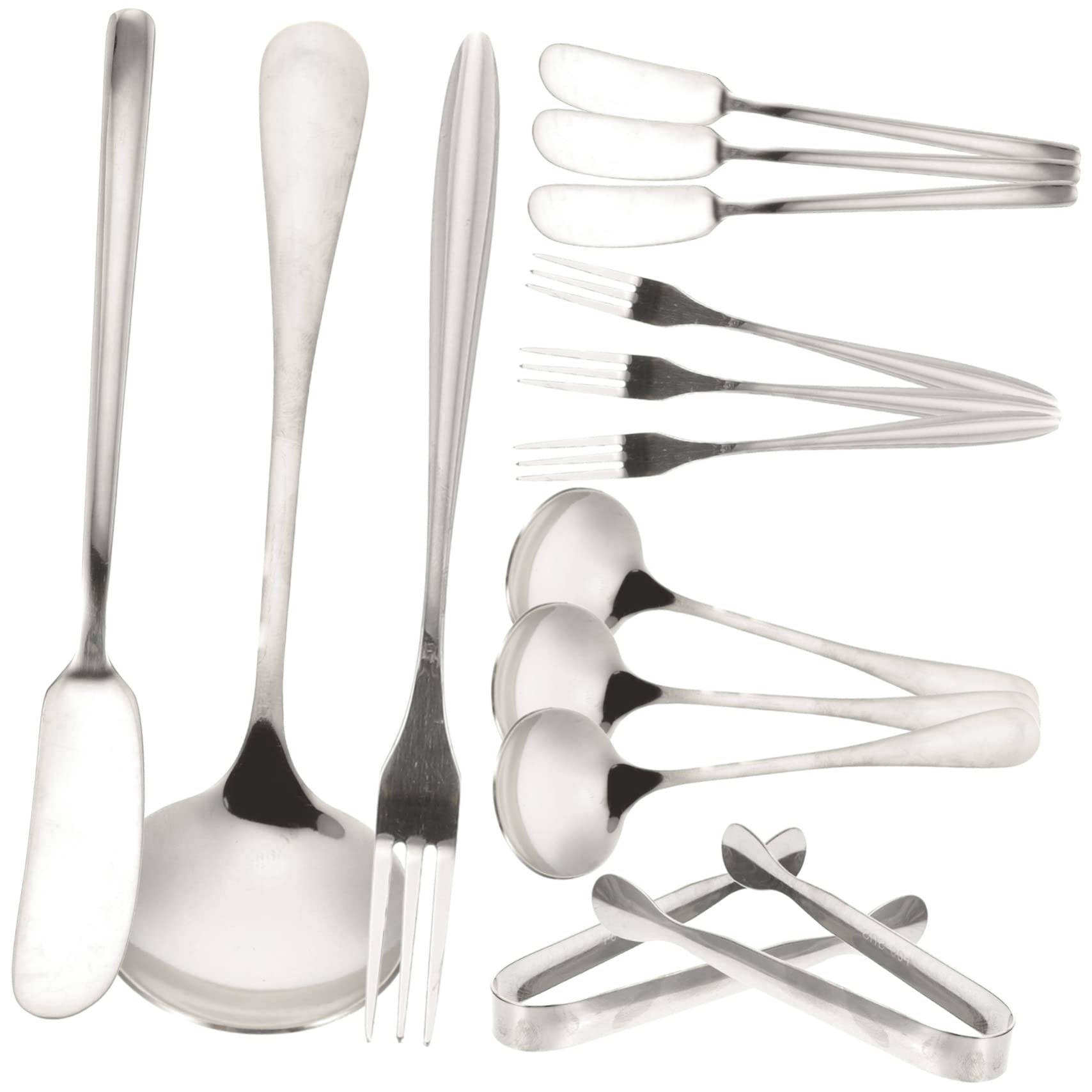 NAMOARLY Stainless Steel Cheese Knife Set Butter Spreader Serving Dessert Spoons Multi-function Kitchen Utensils