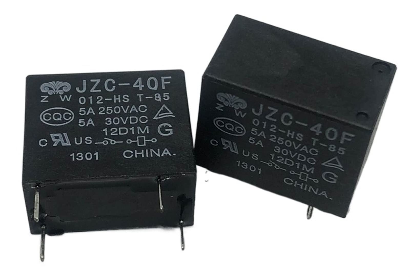 CSKWLLNBC 5PCS Relays JZC-40F 012-HS T-85 5A 250VAC 4PIN DC12V