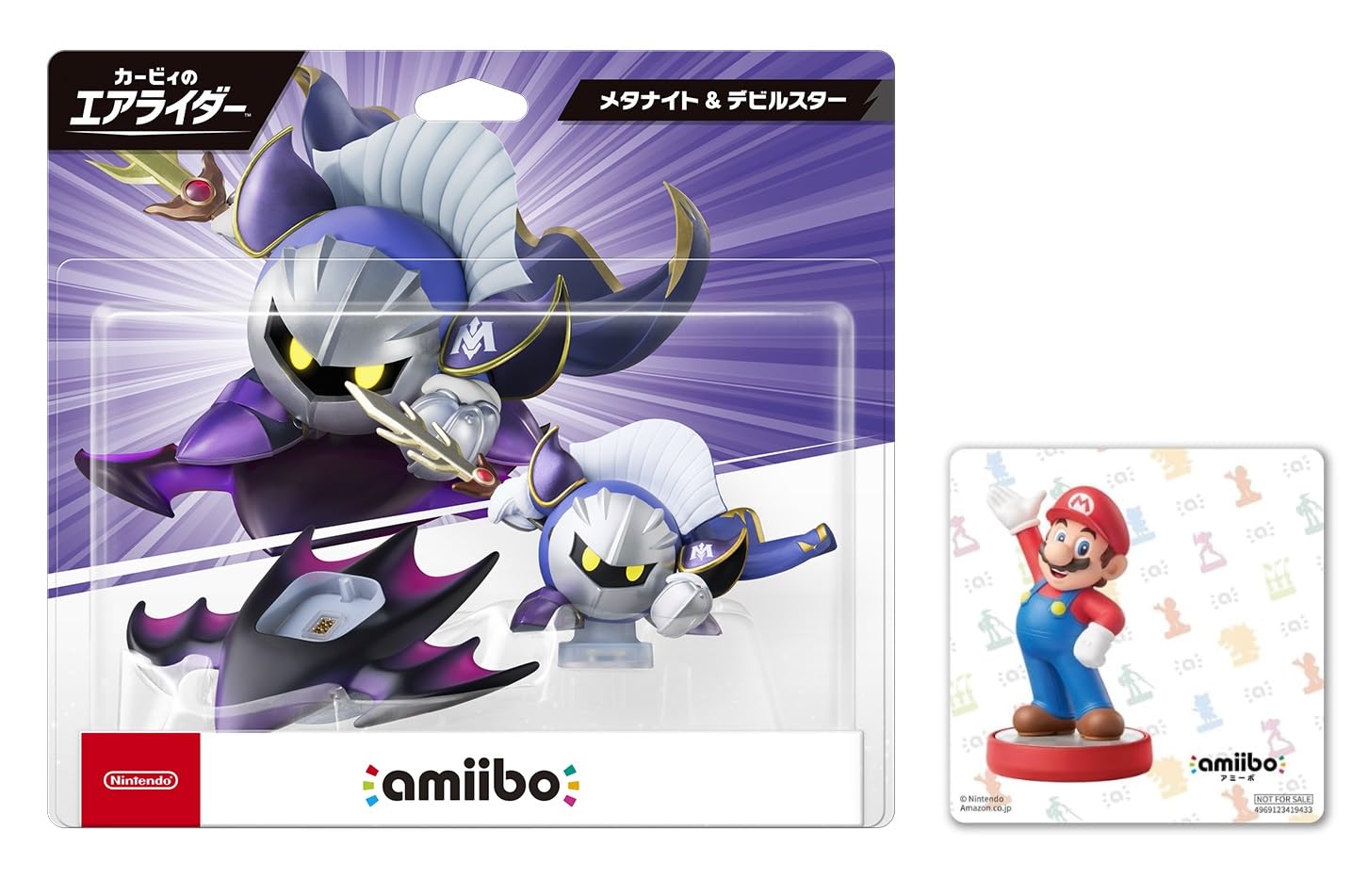 カービィのエアライダー　メタナイト　デビルスター　amiibo カービィのエアライダー」の「メタナイト&デビルスター」のamiiboが