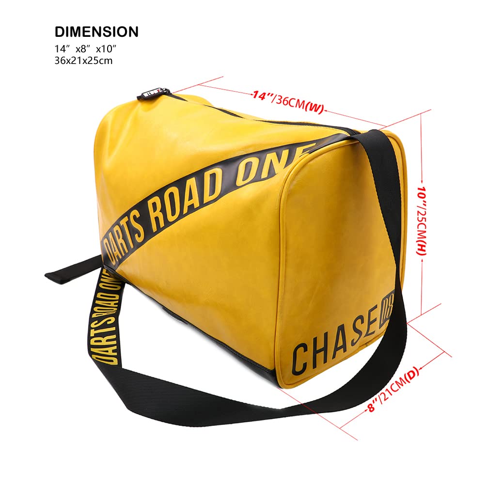 CUESOUL Darts Road ONE Oil Wax PU Leather Gym Duffle Bag/Casual Chest Bag/Travel Laptop Backpack