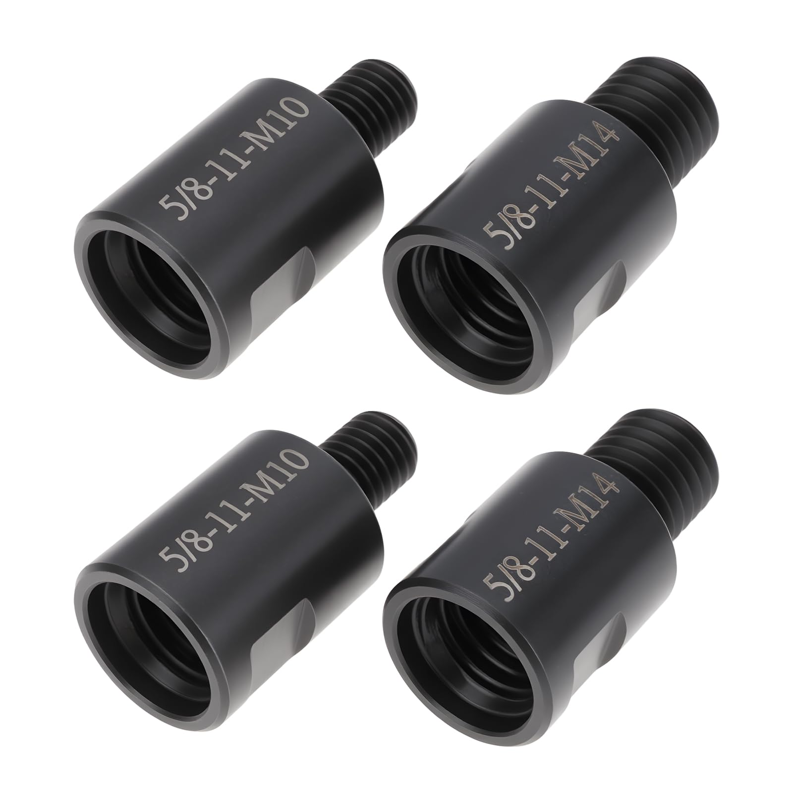 As Axis Spindleon Women's 4Pcs 5/8Inch-11 To M10/M14 Male Angle Grinder Adapter For Polishing Pads Backing Plates Drill Bits