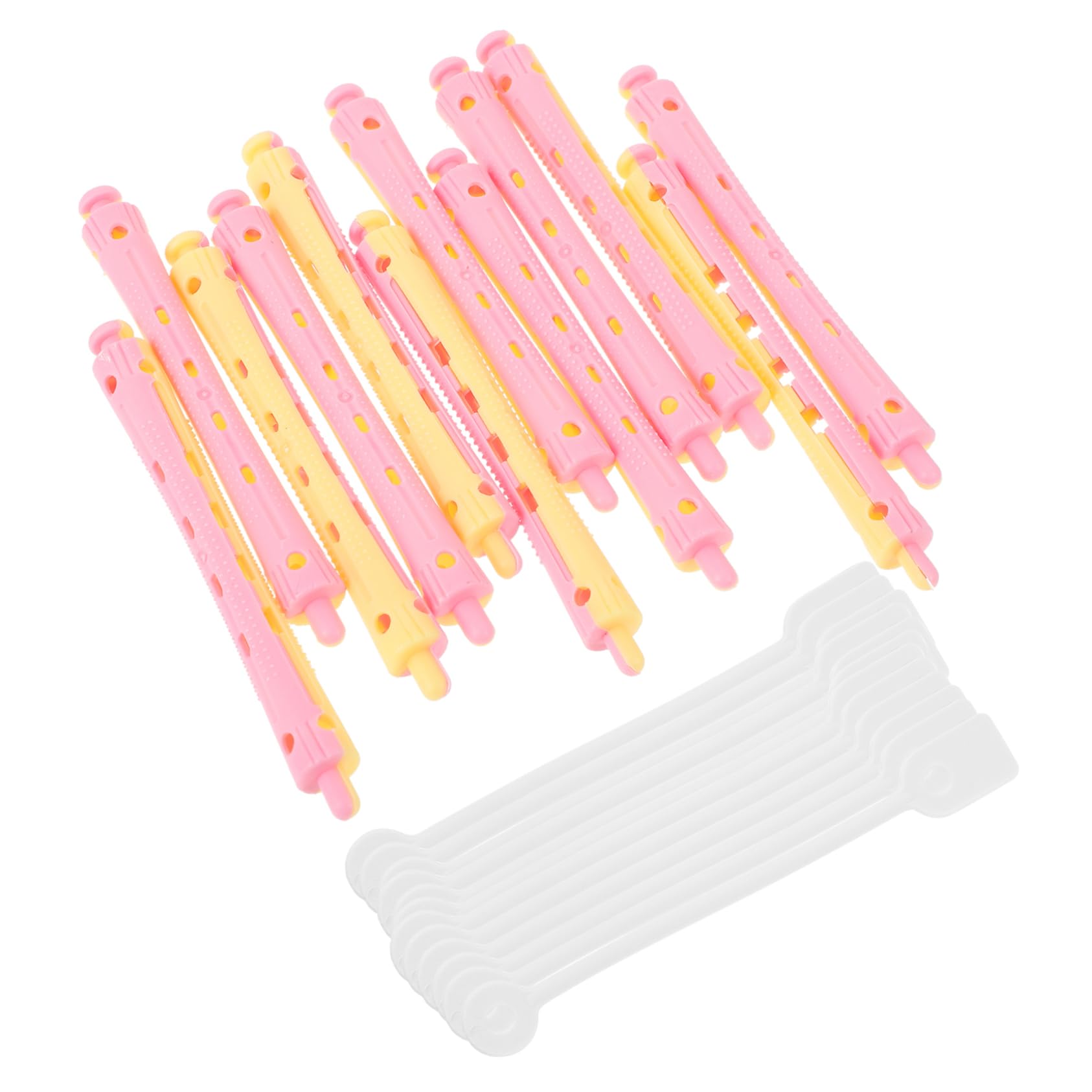 SMASOLO 12Pcs Flexible Curling Perm Rods Lightweight Plastic Hair Rollers for Long Hair Easy to Use Cold Wave Hair Curling Tools for Women Travel Friendly Design