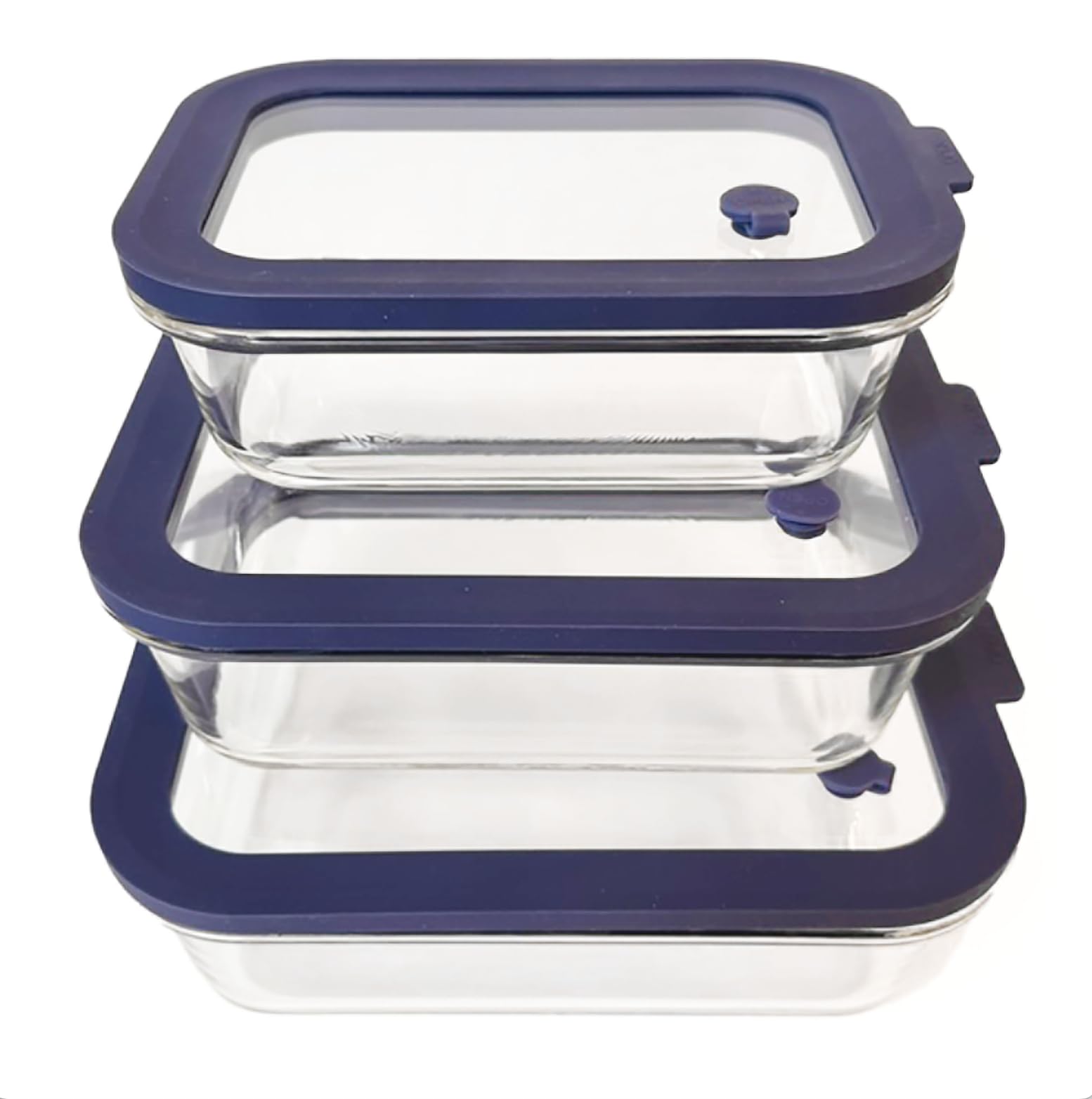 Sio GLASS storage containers with GLASS lids