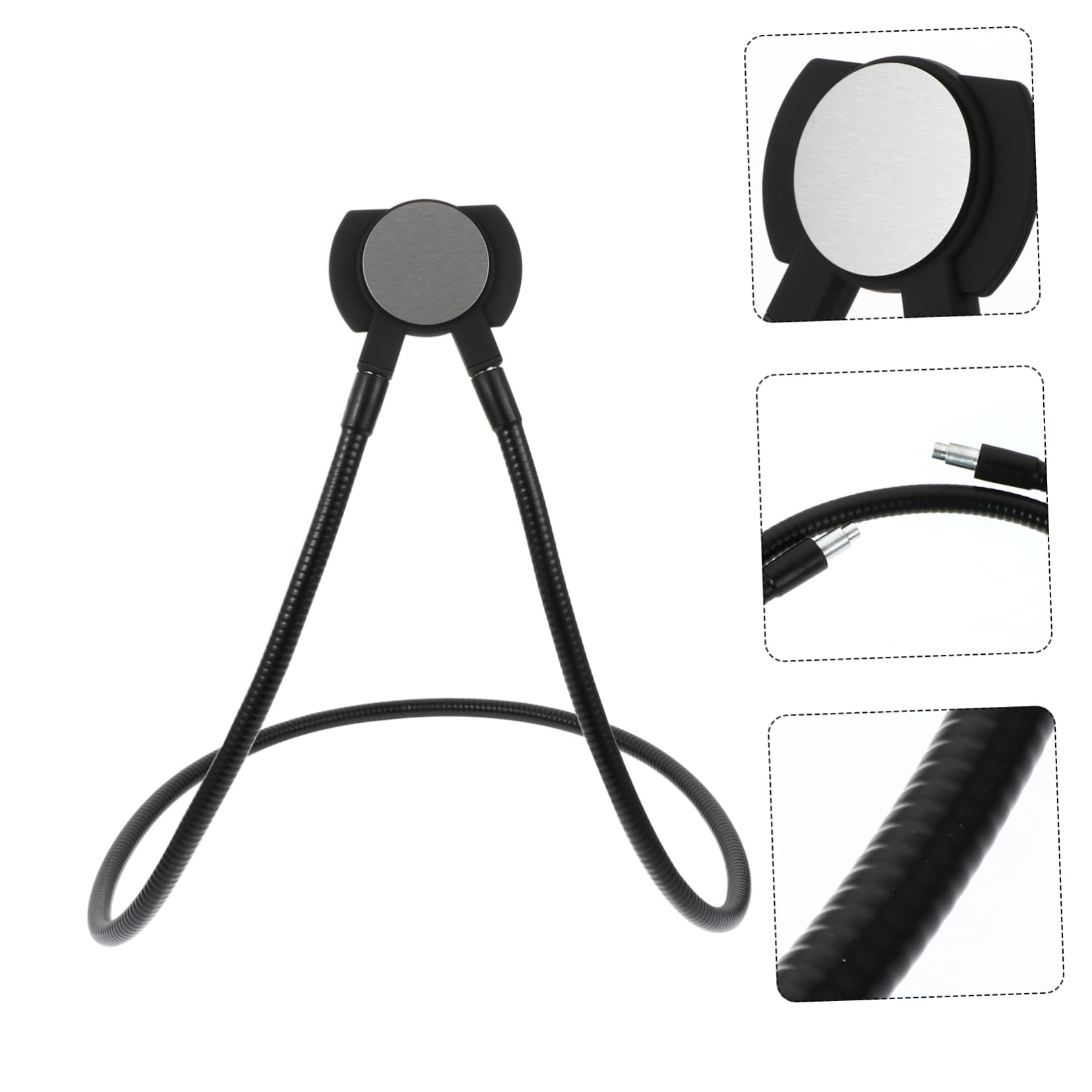 Artibetter Supporto Telefono da Collo Magnetico Rotante Gradi in Metallo Antiscivolo Supporto Cellulare per Auto Tavolo Porta Telefono Pigro