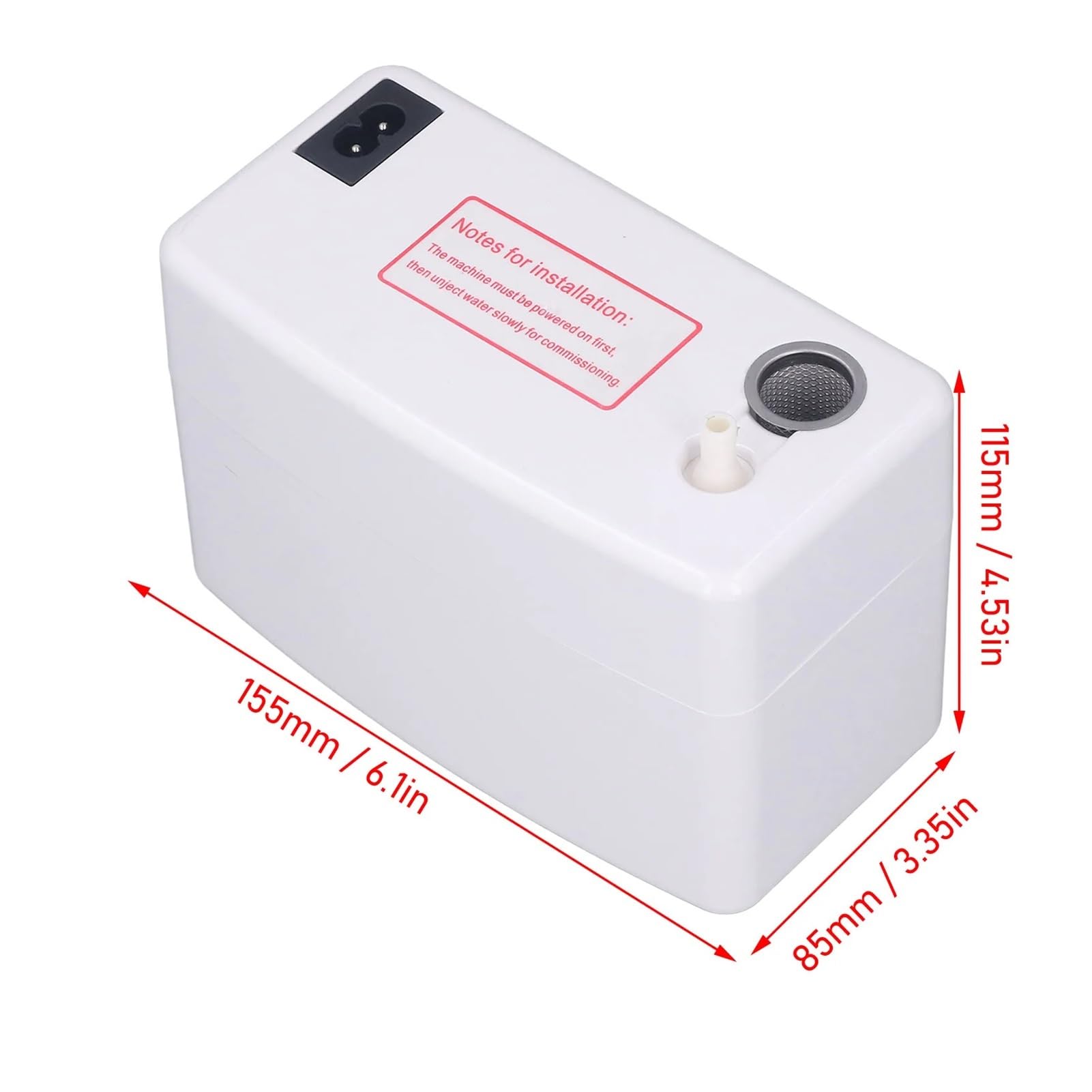Bomba de condensado Aire acondicionado de 24 l/h Bomba de drenaje automática CA con caja de almacenamiento de agua de 200 ml