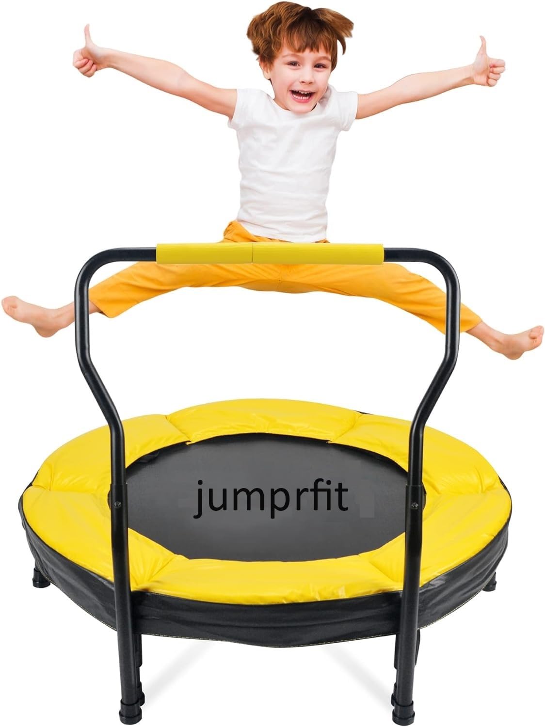 Jumprfit Rebounder Trampoline with Handle for Indoor Outdoor Trampoline for Kids(36 inch) (Yellow) (B0BQR9MW91) Amazon Price History, Amazon Price Tracker