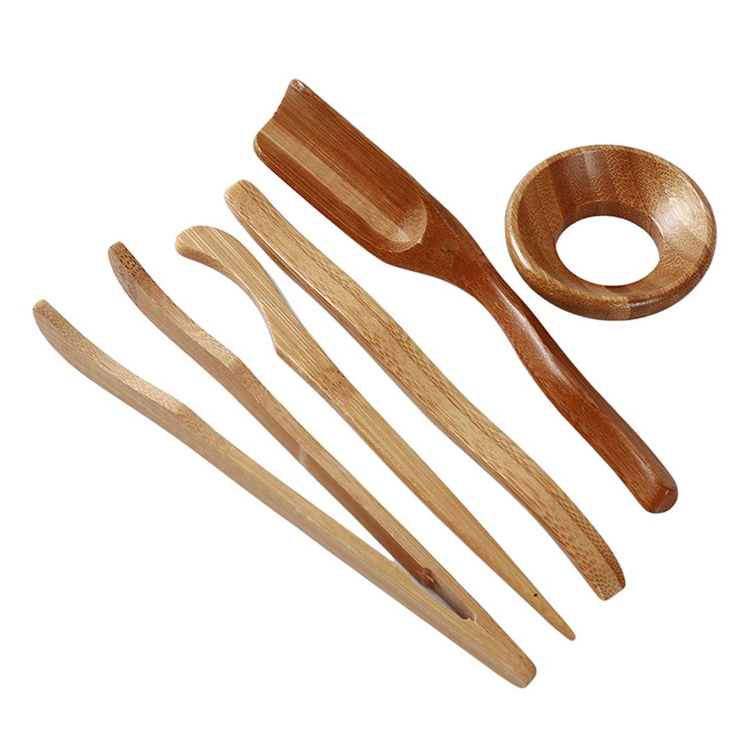 Airlove Bamboo Teaspoon Measuring Coffee Scoop Kitchen Tool Tea Set Accessories Tools