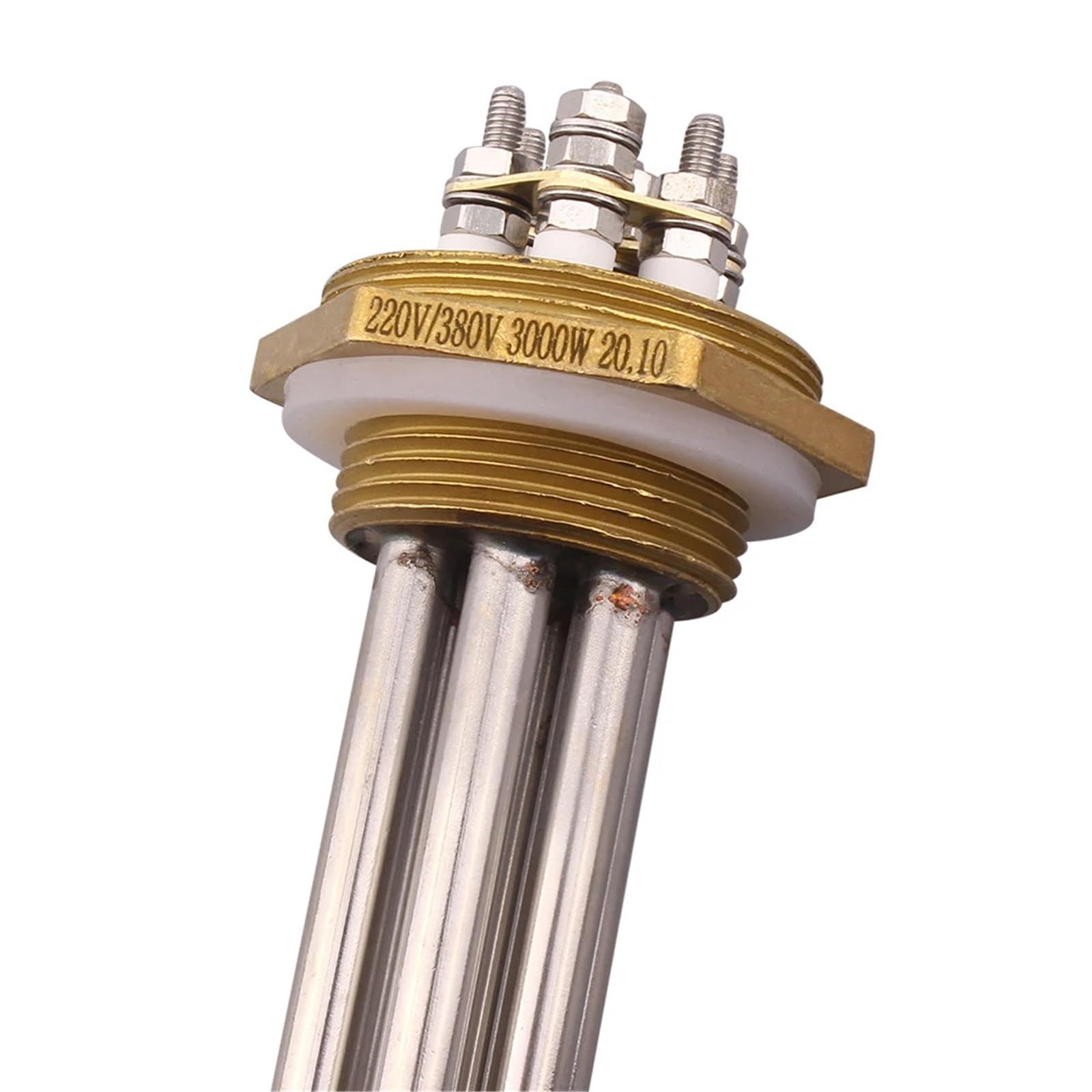 220V/380V Elektrisches Tauchheizelement DN32/DN40 Warmwasserbereiter Widerstand SUS304 1St(DN32,380V_9KW 310MM)