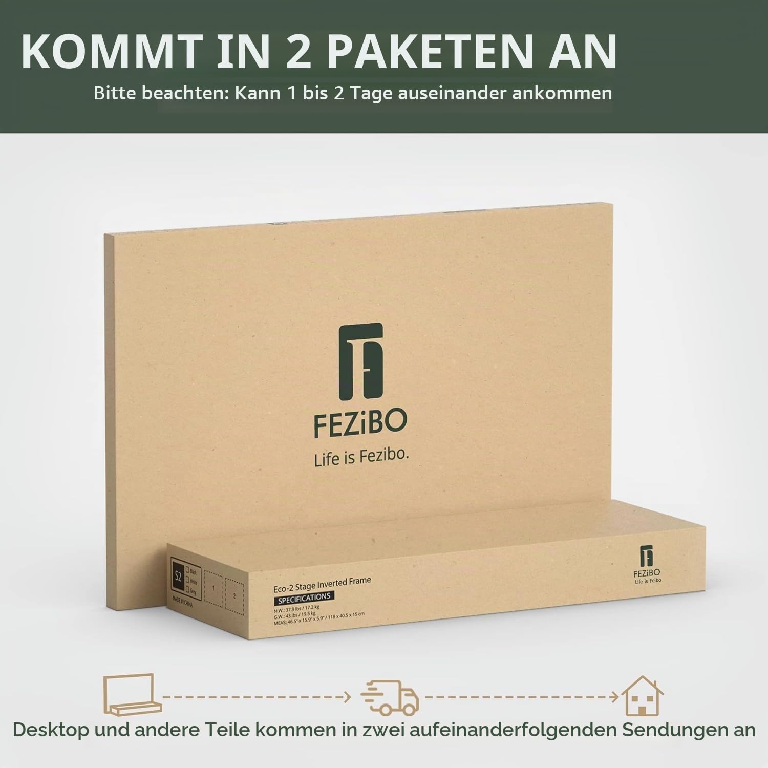 FEZIBO Elektrischer Stehschreibtisch mit Glasplatte, höhenverstellbar, 140 x 60 cm, Homeoffice-Tisch, mit USB-A- bis C-Ladeanschluss, Weißer Rahmen/Weiße Tischplatte