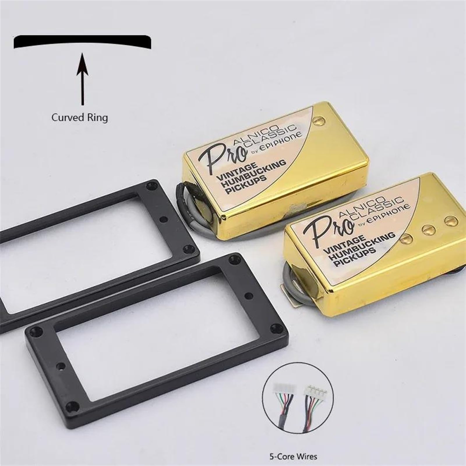 Przetwornik Do Gitary Przetwornik Alnico Humbucker Do Gitary Elektrycznej Pokrywa Niklowa/złota Humbuckery Do Gitary Elektrycznej(Pickup 4)