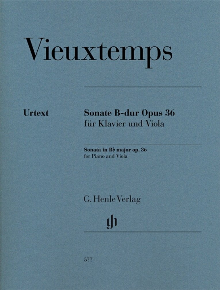 SONATE POUR ALTO EN SI BEMOL MAJEUR OP. 36 (English, German and French Edition)