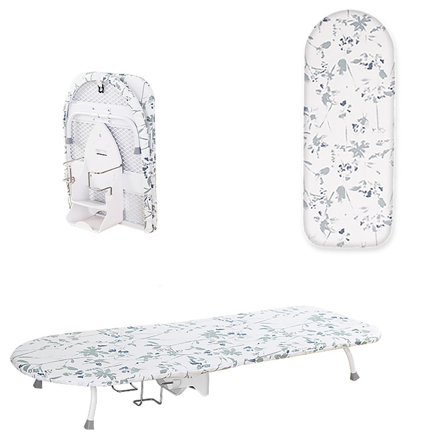 Pobbycrafm Tabletop Ironing Boards Small Ironing Boards Foldable Iron Board Whit Heat Resistant Cover Compact Table Ironing Board F