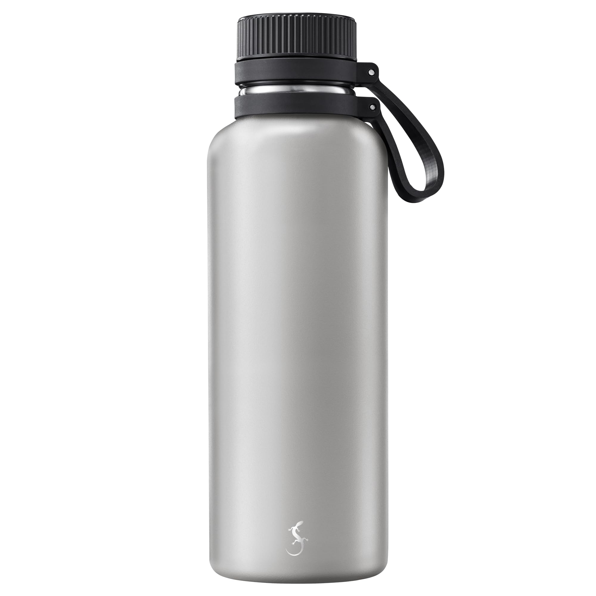 Lurch Jura Grey Outdoor Vacuum Flask with Scratch-Resistant Powder Coating 1 Litre Stainless Steel