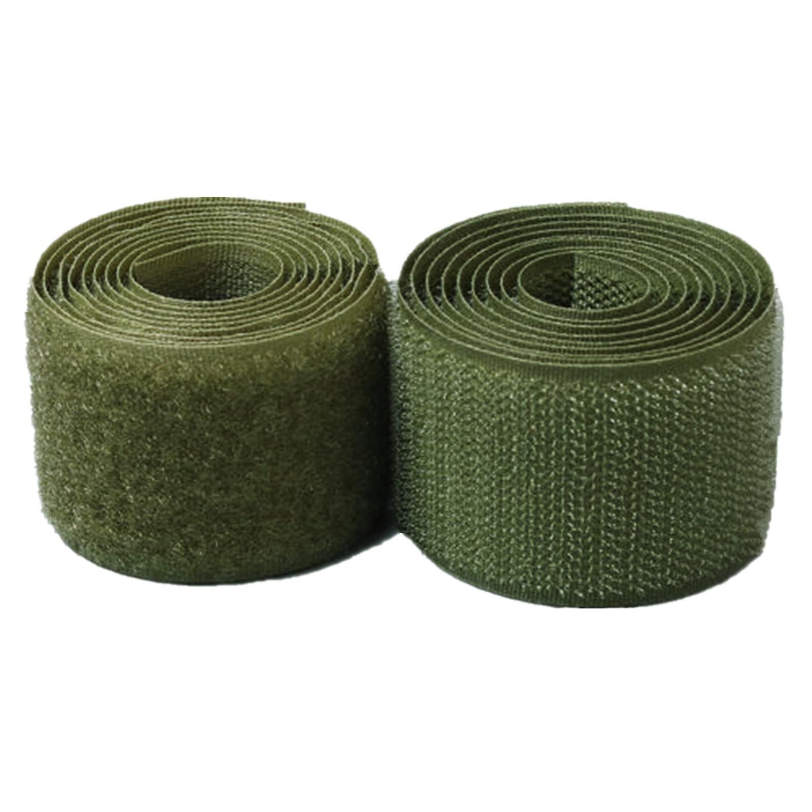 Hook and Loop Tape Sew On 50MM - Non-Adhesive Fastener Nylon Fabric Interlocking Tape for DIY Craft Sewing Fixing Cushions Clothes (Olive Green, 4 Yard)