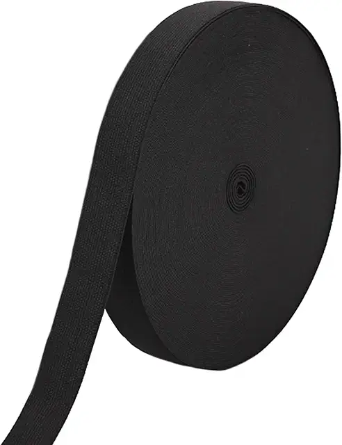 Gummiband 1cm Breit, 5m Schwarz - Hosengummi zum Nähen