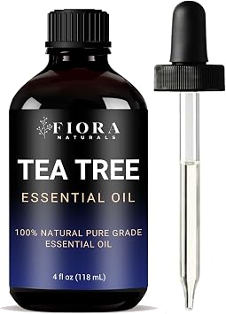 Fiora Naturals Tea Tree Oil 100% Pure Tea Tree Essential Oil, 4 Fl Oz