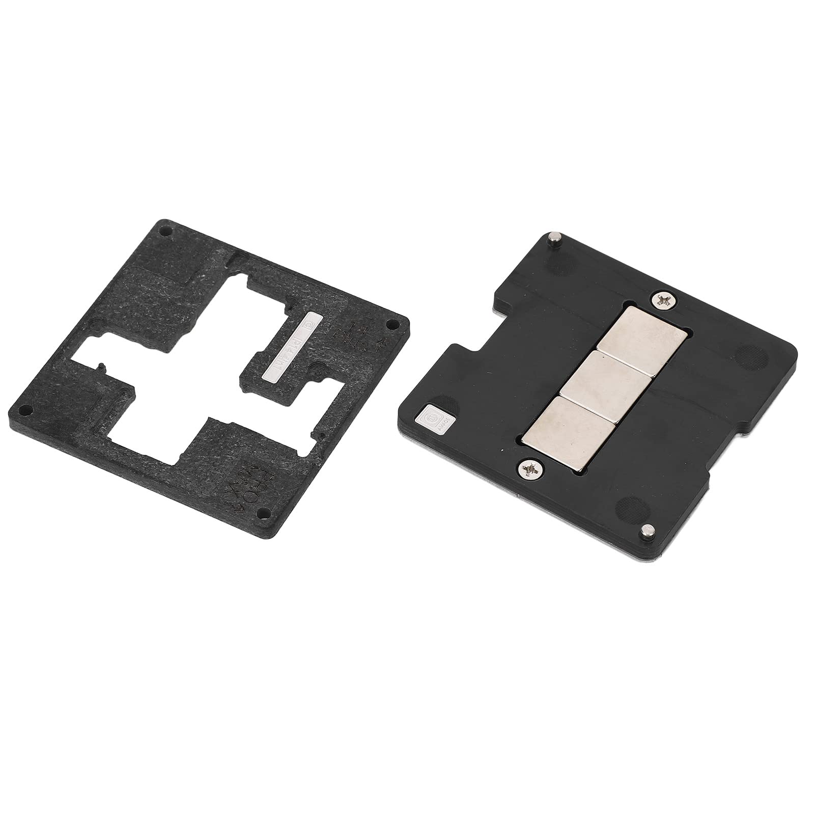 BGA Reball Platform BGA Rework BGA Reball Stencil, BGA Reballing Stencil Net Phone Repair Tools Magnetic Planting Tin Plate BGA Reball Stencil for iOS Mobile Phone